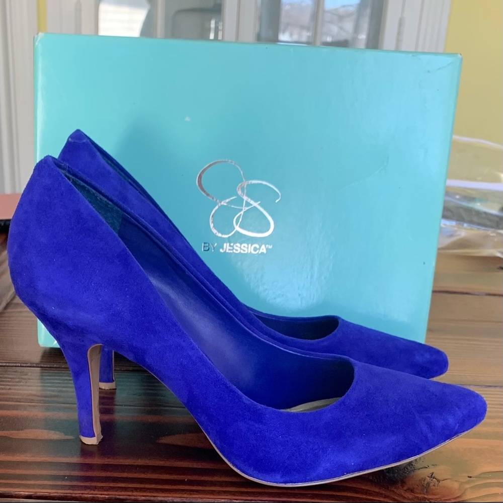 Gorgeous Jessica Simpson Blue Heels